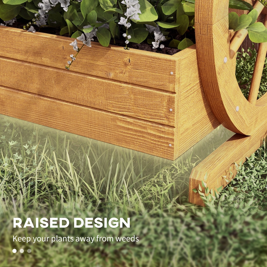 Image 988130_ALTMORE5.jpg, Product 988-130 / Price $79.99, Outsunny Wooden Wagon Planter Box, Decorative 3-Tier Raised Garden Bed from Outsunny on TSC.ca's Home & Garden department