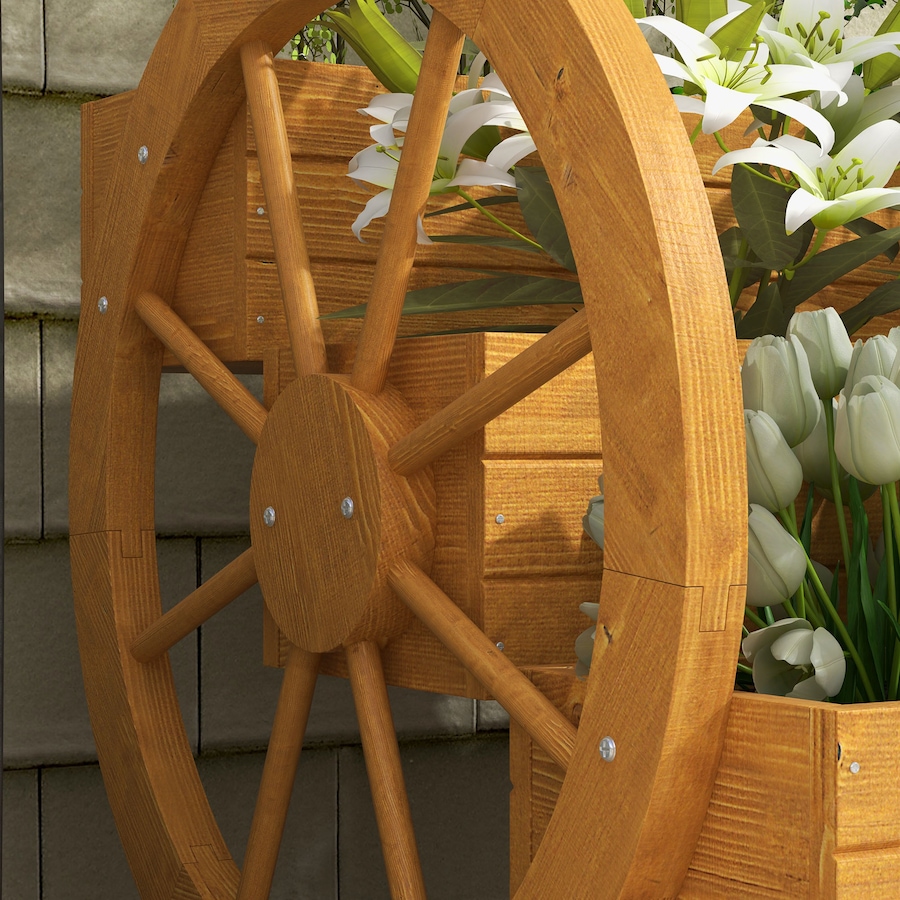 Image 988130_ALTMORE7.jpg, Product 988-130 / Price $79.99, Outsunny Wooden Wagon Planter Box, Decorative 3-Tier Raised Garden Bed from Outsunny on TSC.ca's Home & Garden department