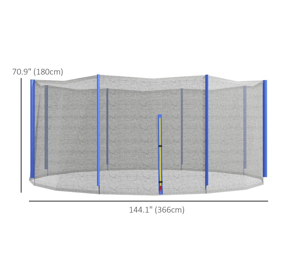Image 988131_ALTMORE2.jpg, Product 988-131 / Price $54.99, Soozier 12ft Trampoline Net Replacement with Zippered Entrance from Soozier on TSC.ca's Health & Fitness department