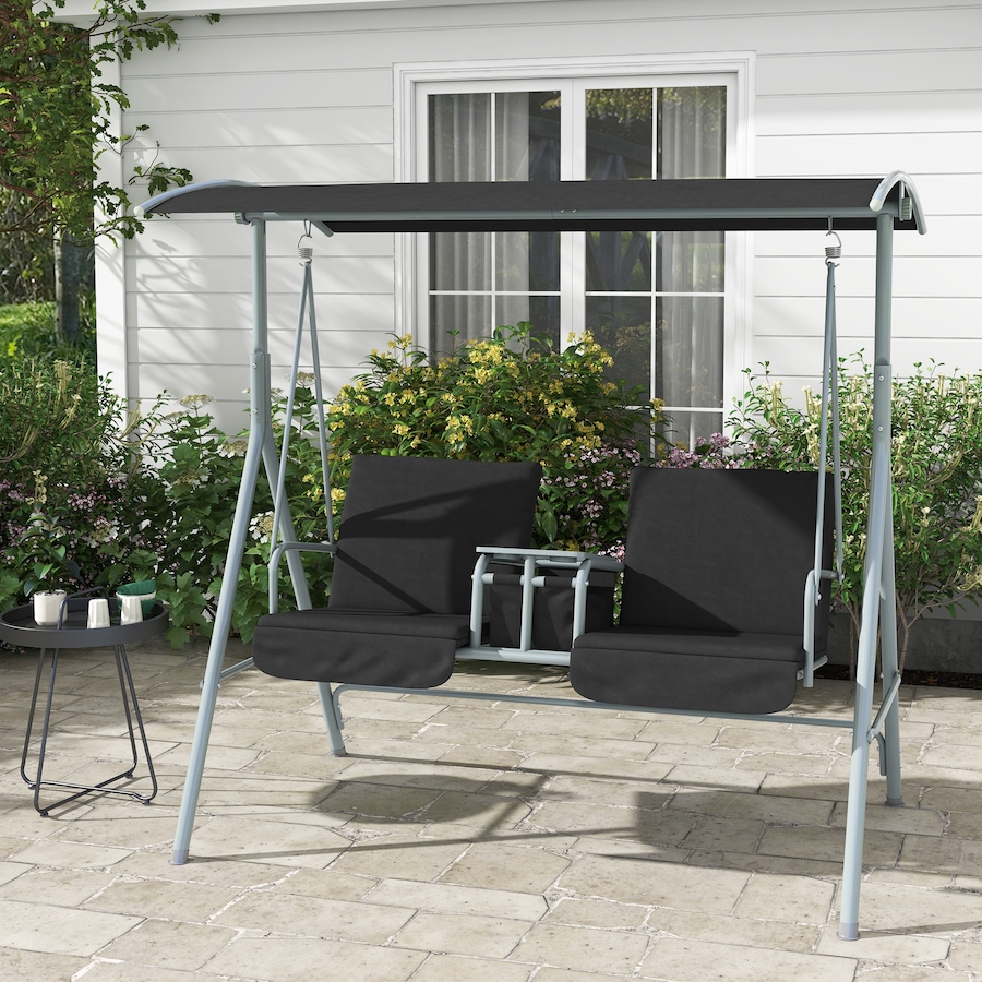 Image 988147_ALTMORE1.jpg, Product 988-147 / Price $219.99, Outsunny 2-Seat Patio Swing Chair with Adjustable Canopy, Centre Table from Outsunny on TSC.ca's Home & Garden department