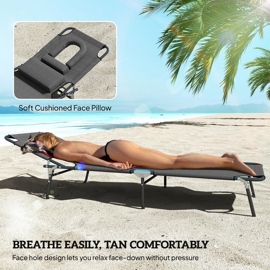 Image 988148_ALTMORE6.jpg, Product 988-148 / Price $118.00, Outsunny 2PCS Adjustable Outdoor Lounge Chair, Garden Folding Chaise Lounge from Outsunny on TSC.ca's Home & Garden department