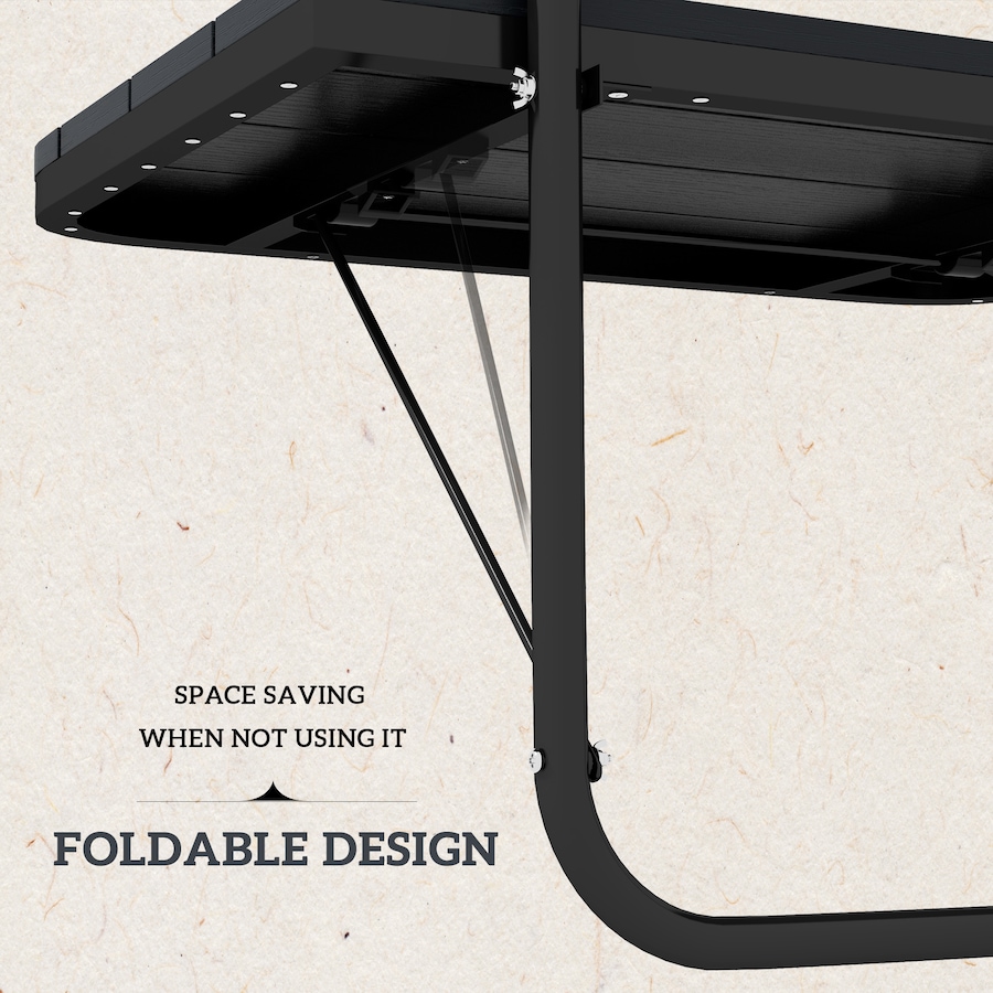 Image 988151_ALTMORE4.jpg, Product 988-151 / Price $78.99, Outsunny Railing Table w/ Adjustable Height, Outdoor Hanging Table, Black from Outsunny on TSC.ca's Home & Garden department