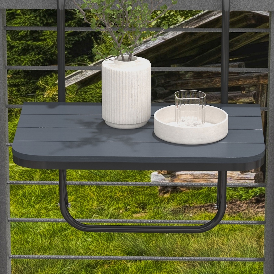 Image 988151_ALTMORE7.jpg, Product 988-151 / Price $78.99, Outsunny Railing Table w/ Adjustable Height, Outdoor Hanging Table, Black from Outsunny on TSC.ca's Home & Garden department