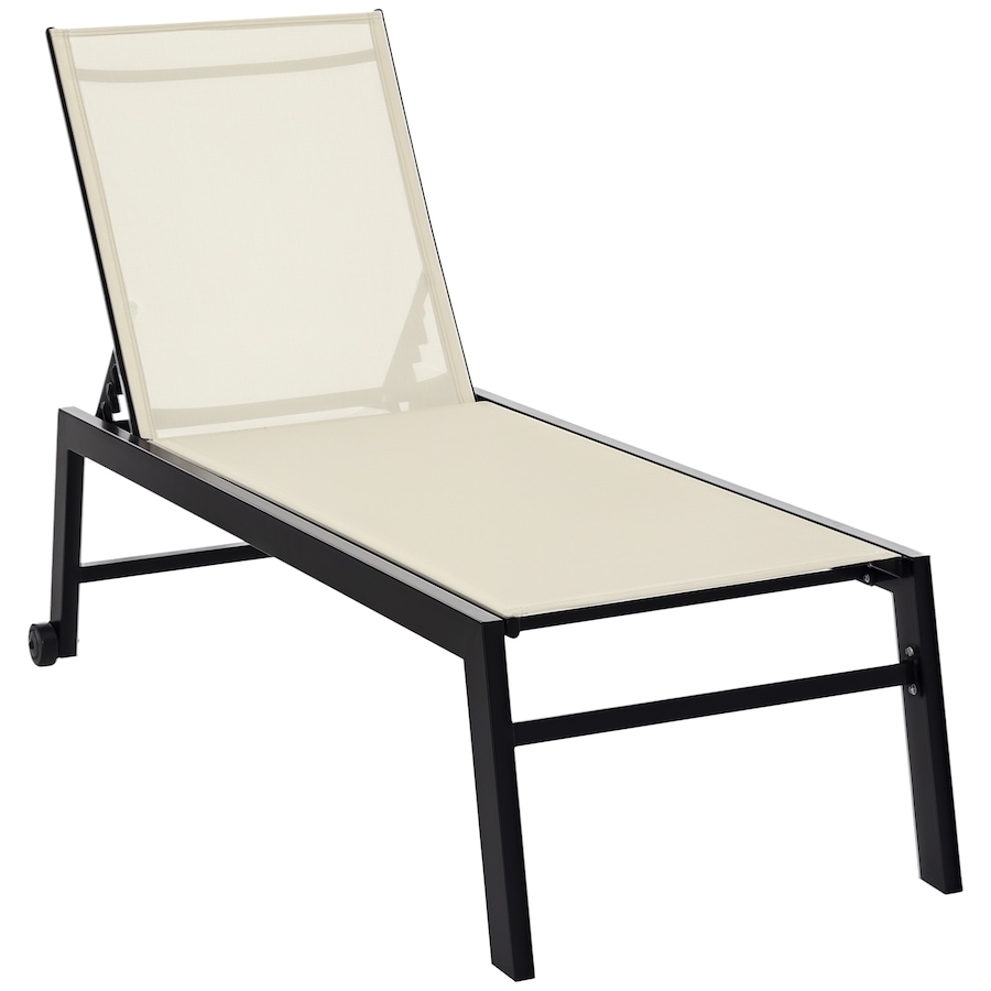 Image 988159.png, Product 988-159 / Price $149.99, Outsunny Patio Chaise Lounge Chair with 5-Position Backrest, White from Outsunny on TSC.ca's Home & Garden department