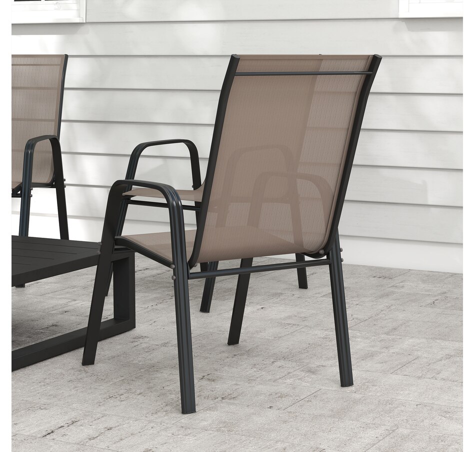 Image 988162_ALTMORE7.jpg, Product 988-162 / Price $159.99, Outsunny Set of 4 Patio Dining Chairs with Armrests for Garden, Grey from Outsunny on TSC.ca's Home & Garden department