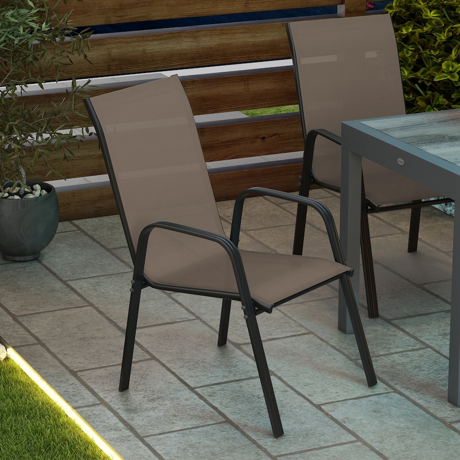Image 988162_ALTMORE8.jpg, Product 988-162 / Price $159.99, Outsunny Set of 4 Patio Dining Chairs with Armrests for Garden, Grey from Outsunny on TSC.ca's Home & Garden department