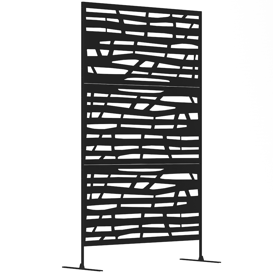 Image 988164.jpg, Product 988-164 / Price $199.99, Outsunny Metal Outdoor Privacy Screen, Decorative Outdoor Divider, Black from Outsunny on TSC.ca's Home & Garden department