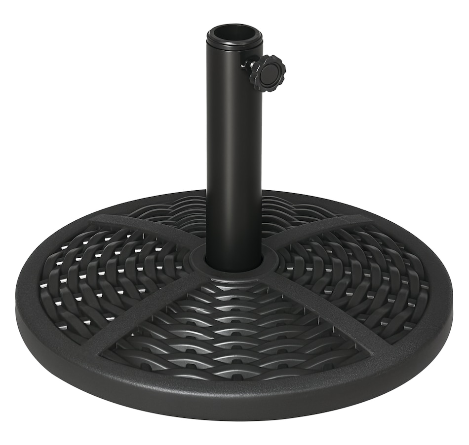 Image 988173.png, Product 988-173 / Price $54.99, Outsunny Market Umbrella Base Holder 18" Round Parasol Stand, Black from Outsunny on TSC.ca's Home & Garden department