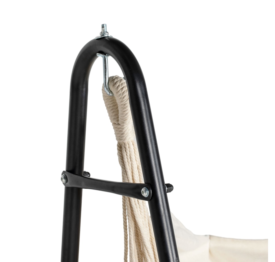 Image 988178_ALTMORE6.jpg, Product 988-178 / Price $99.99, Outsunny Hammock Chair with Stand, Hammock Swing w/ Side Pocket, White from Outsunny on TSC.ca's Home & Garden department