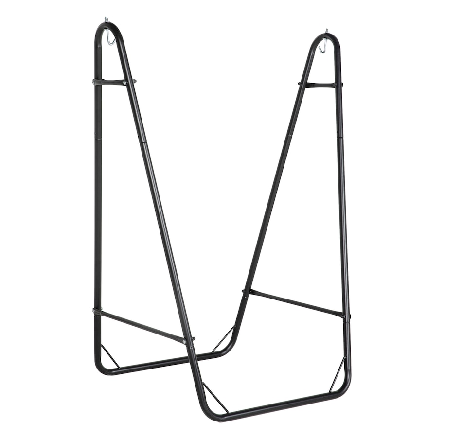 Image 988178_ALTMORE8.jpg, Product 988-178 / Price $99.99, Outsunny Hammock Chair with Stand, Hammock Swing w/ Side Pocket, White from Outsunny on TSC.ca's Home & Garden department