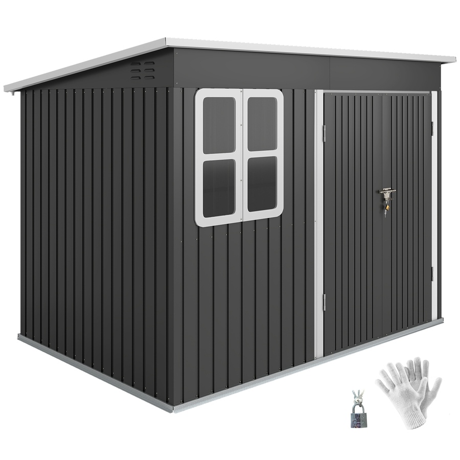 Image 988184.jpg, Product 988-184 / Price $579.99, Outsunny 8.5' x 6' Metal Outdoor Storage Shed with Window, Lockable Doors from Outsunny on TSC.ca's Home & Garden department