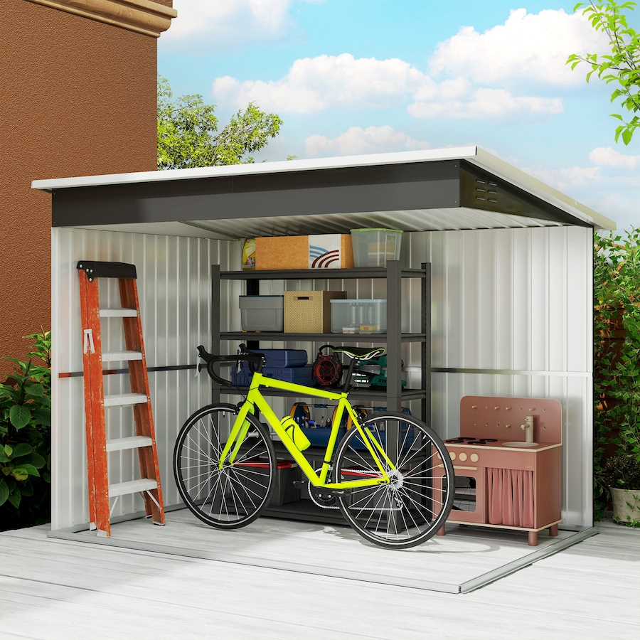 Image 988184_ALTMORE7.jpg, Product 988-184 / Price $579.99, Outsunny 8.5' x 6' Metal Outdoor Storage Shed with Window, Lockable Doors from Outsunny on TSC.ca's Home & Garden department