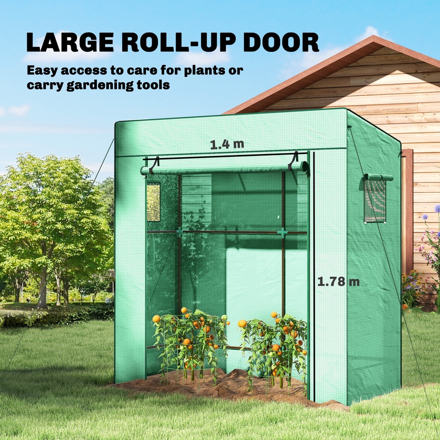 Image 988194_ALTMORE4.jpg, Product 988-194 / Price $59.99, Outsunny Tomato Greenhouse with Reinforced PE Cover Walk-in Green House from Outsunny on TSC.ca's Home & Garden department