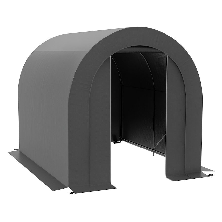 Image 988197.jpg, Product 988-197 / Price $179.99, Outsunny 6' x 8' Outdoor Storage Shed, Galvanised Steel Portable Bike Shed from Outsunny on TSC.ca's Home & Garden department