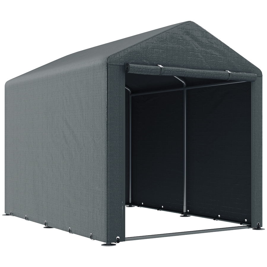 Image 988199.jpg, Product 988-199 / Price $159.99, Outsunny Storage Tent, Portable Outdoor Shed with Large Door, Dark Grey from Outsunny on TSC.ca's Home & Garden department