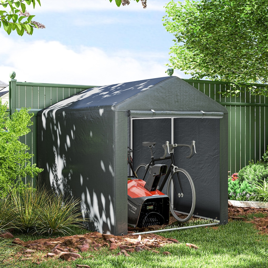 Image 988199_ALTMORE1.jpg, Product 988-199 / Price $159.99, Outsunny Storage Tent, Portable Outdoor Shed with Large Door, Dark Grey from Outsunny on TSC.ca's Home & Garden department