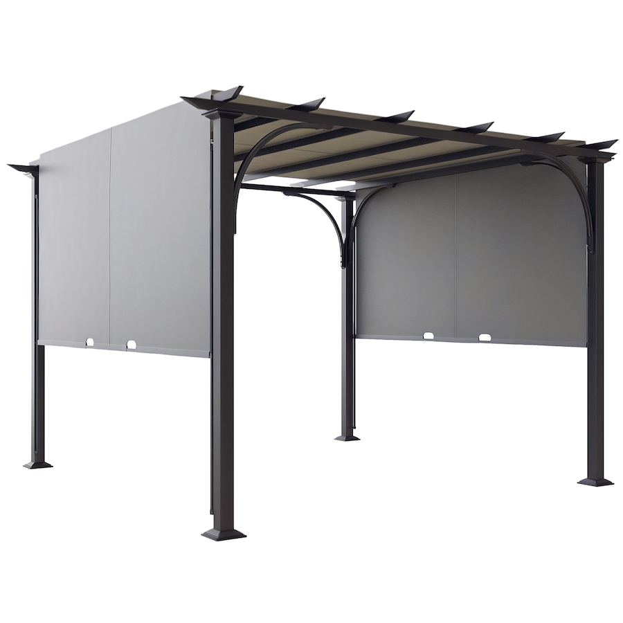 Image 988201.png, Product 988-201 / Price $319.99, Outsunny 10' x 10' Outdoor Pergola Patio Gazebo Canopy, Grey from Outsunny on TSC.ca's Home & Garden department