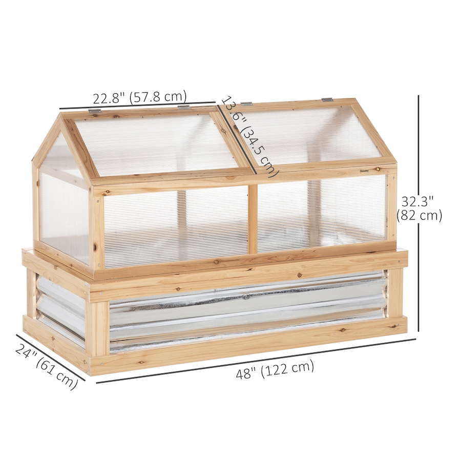 Image 988202_ALTMORE2.jpg, Product 988-202 / Price $184.99, Outsunny Polycarbonate Cold Frame, Raised Garden Bed Greenhouse from Outsunny on TSC.ca's Home & Garden department