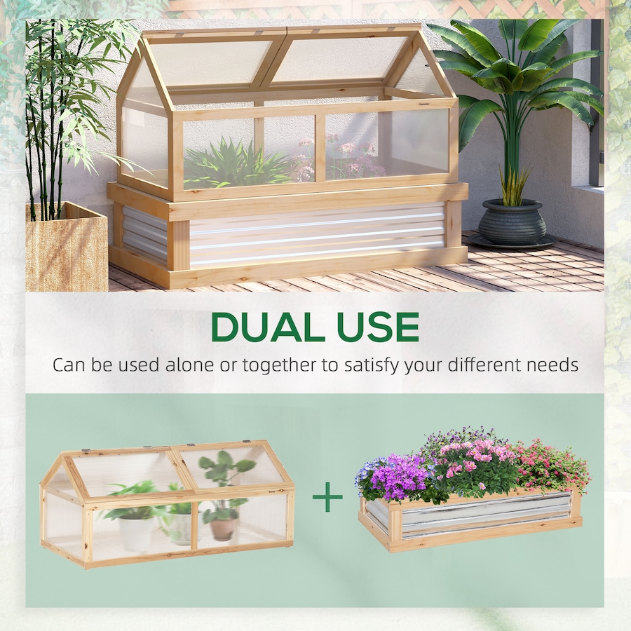Image 988202_ALTMORE3.jpg, Product 988-202 / Price $184.99, Outsunny Polycarbonate Cold Frame, Raised Garden Bed Greenhouse from Outsunny on TSC.ca's Home & Garden department