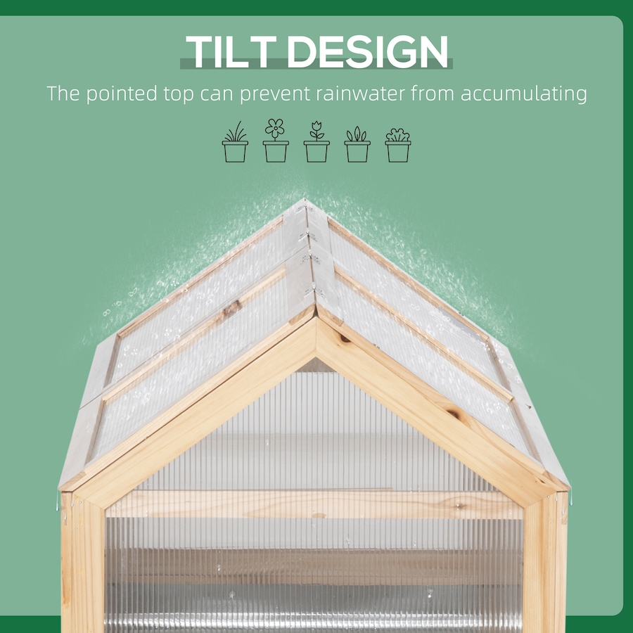 Image 988202_ALTMORE7.jpg, Product 988-202 / Price $184.99, Outsunny Polycarbonate Cold Frame, Raised Garden Bed Greenhouse from Outsunny on TSC.ca's Home & Garden department