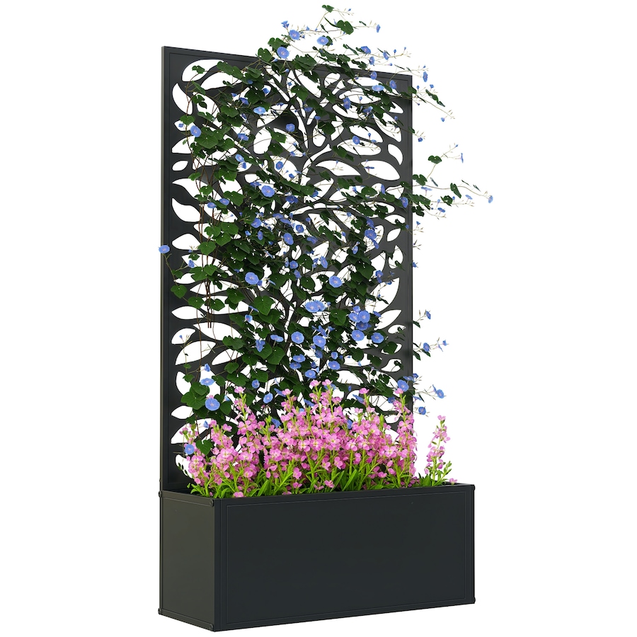 Image 988203.jpg, Product 988-203 / Price $89.99, Outsunny Raised Garden Bed with Privacy Panel, Metal Planter Box from Outsunny on TSC.ca's Home & Garden department
