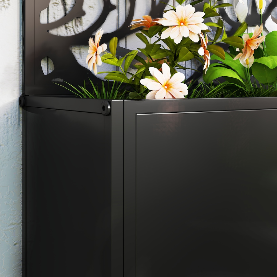Image 988203_ALTMORE8.jpg, Product 988-203 / Price $89.99, Outsunny Raised Garden Bed with Privacy Panel, Metal Planter Box from Outsunny on TSC.ca's Home & Garden department