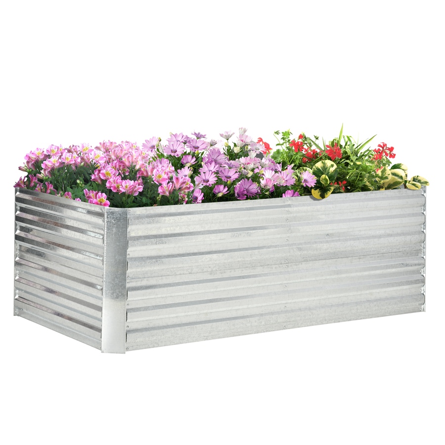 Image 988204.jpg, Product 988-204 / Price $94.99, Outsunny 6' x 3' x 2' Galvanized Raised Garden Bed from Outsunny on TSC.ca's Home & Garden department