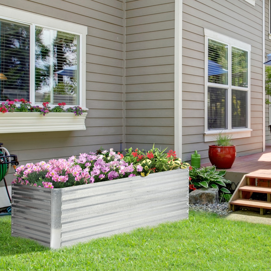 Image 988204_ALTMORE1.jpg, Product 988-204 / Price $94.99, Outsunny 6' x 3' x 2' Galvanized Raised Garden Bed from Outsunny on TSC.ca's Home & Garden department