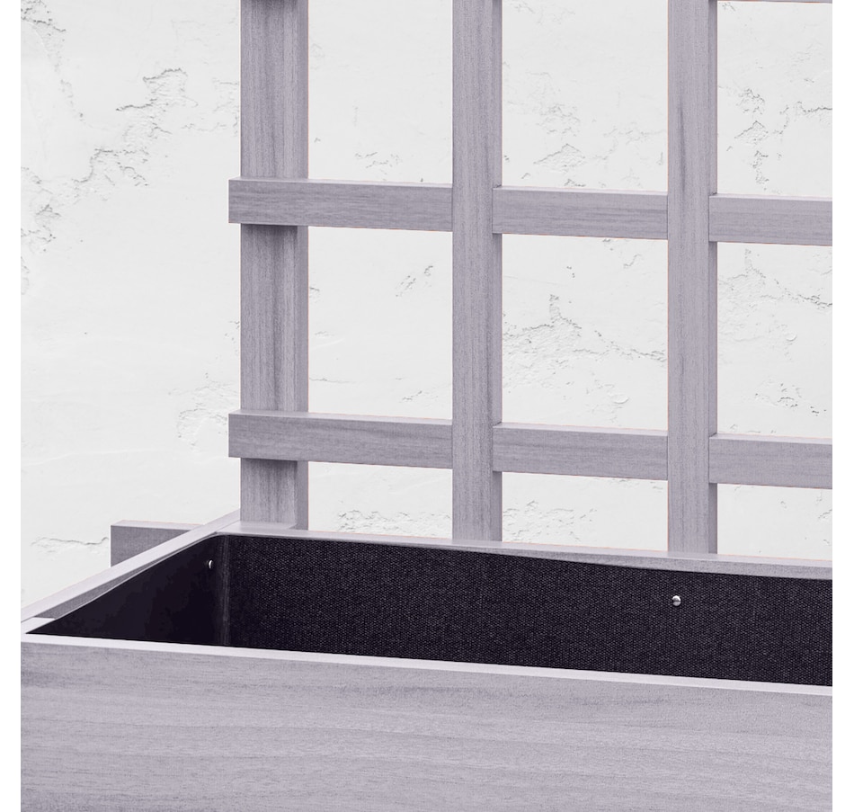 Image 988206_ALTMORE8.jpg, Product 988-206 / Price $94.99, Outsunny 3 Tier Raised Garden Bed with Trellis for Climbing Plants Grey from Outsunny on TSC.ca's Home & Garden department