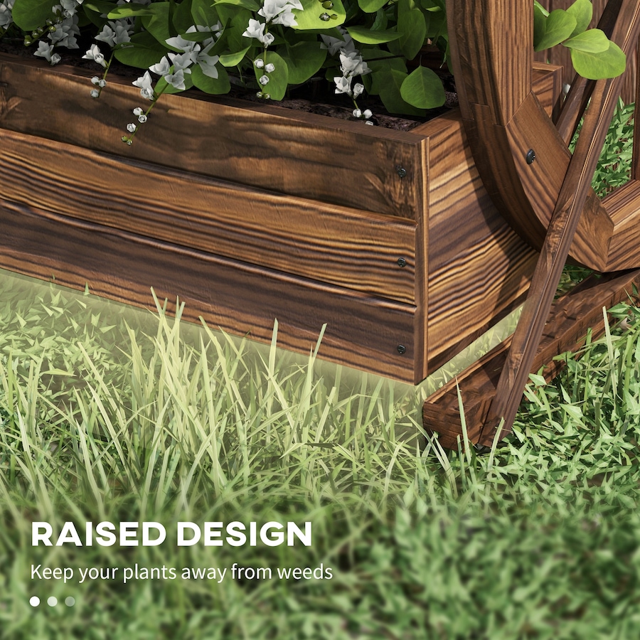 Image 988211_ALTMORE5.jpg, Product 988-211 / Price $73.48, Outsunny Wooden Wagon Planter Box, Decorative 2-Tier Raised Garden Bed from Outsunny on TSC.ca's Home & Garden department