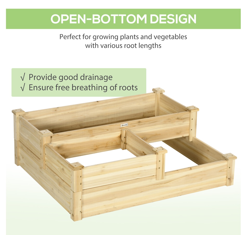 Image 988212_ALTMORE4.jpg, Product 988-212 / Price $104.99, Outsunny 3 Tier Raised Garden Bed Planter Box for Vegetables Herbs Flowers from Outsunny on TSC.ca's Home & Garden department