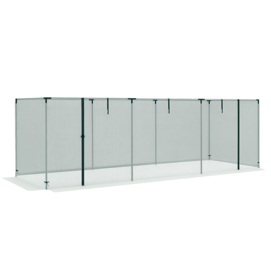 Image 988214.png, Product 988-214 / Price $74.99, Outsunny 12' x 4' Plant Protection Tent Crop Cage with Door, Green from Outsunny on TSC.ca's Home & Garden department