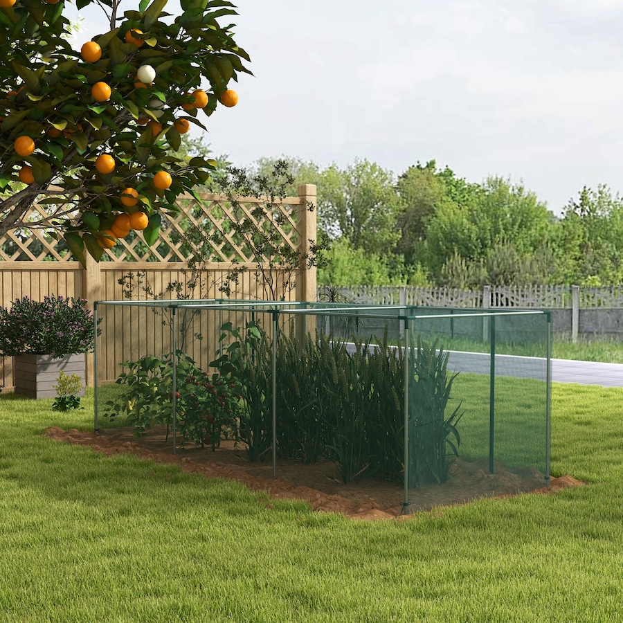 Image 988214_ALTMORE1.jpg, Product 988-214 / Price $74.99, Outsunny 12' x 4' Plant Protection Tent Crop Cage with Door, Green from Outsunny on TSC.ca's Home & Garden department