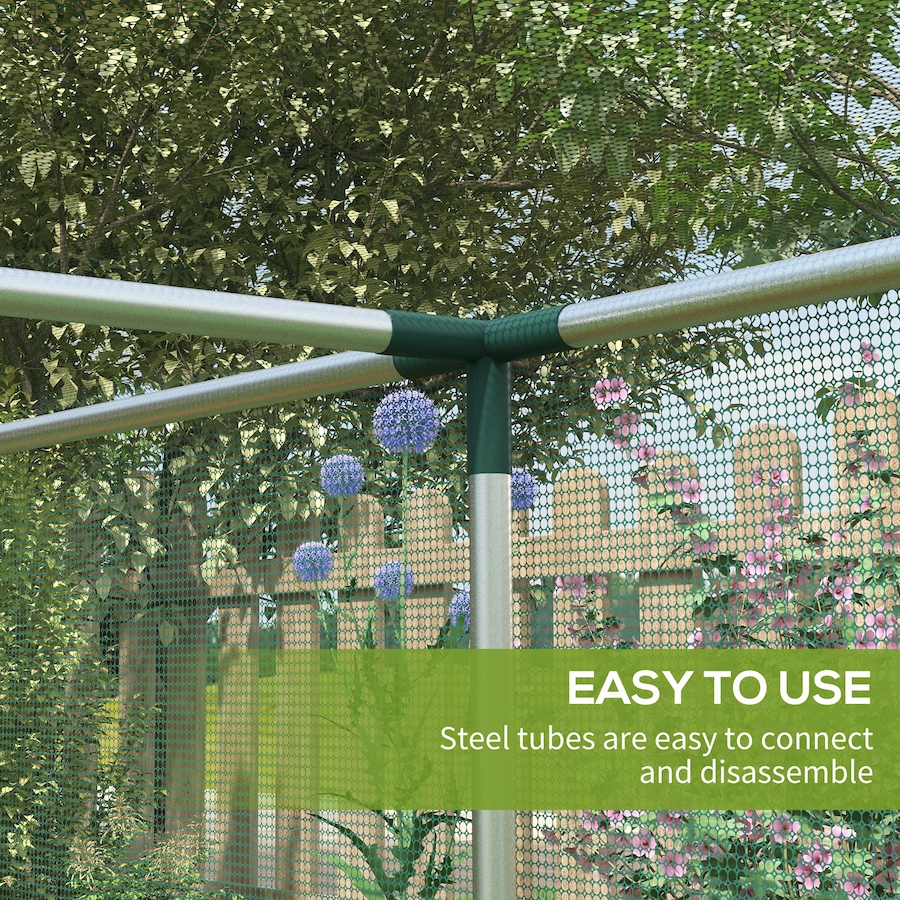 Image 988214_ALTMORE4.jpg, Product 988-214 / Price $74.99, Outsunny 12' x 4' Plant Protection Tent Crop Cage with Door, Green from Outsunny on TSC.ca's Home & Garden department