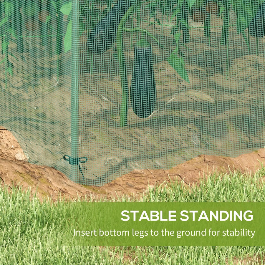 Image 988214_ALTMORE6.jpg, Product 988-214 / Price $74.99, Outsunny 12' x 4' Plant Protection Tent Crop Cage with Door, Green from Outsunny on TSC.ca's Home & Garden department
