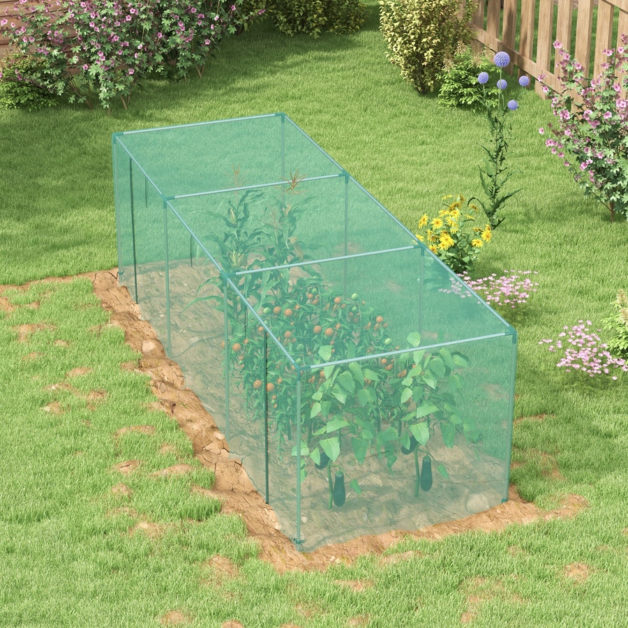 Image 988214_ALTMORE7.jpg, Product 988-214 / Price $74.99, Outsunny 12' x 4' Plant Protection Tent Crop Cage with Door, Green from Outsunny on TSC.ca's Home & Garden department
