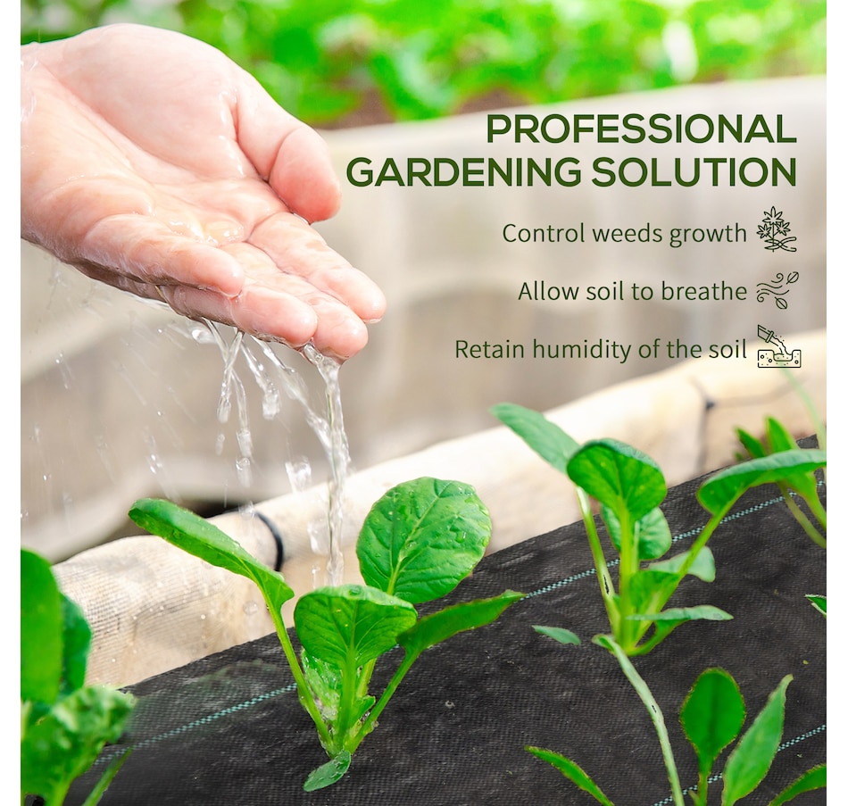 Image 988218_ALTMORE3.jpg, Product 988-218 / Price $54.99, Outsunny 6.5x164ft Weed Barrier Landscape Fabric, 2oz Weed Block Mat from Outsunny on TSC.ca's Home & Garden department