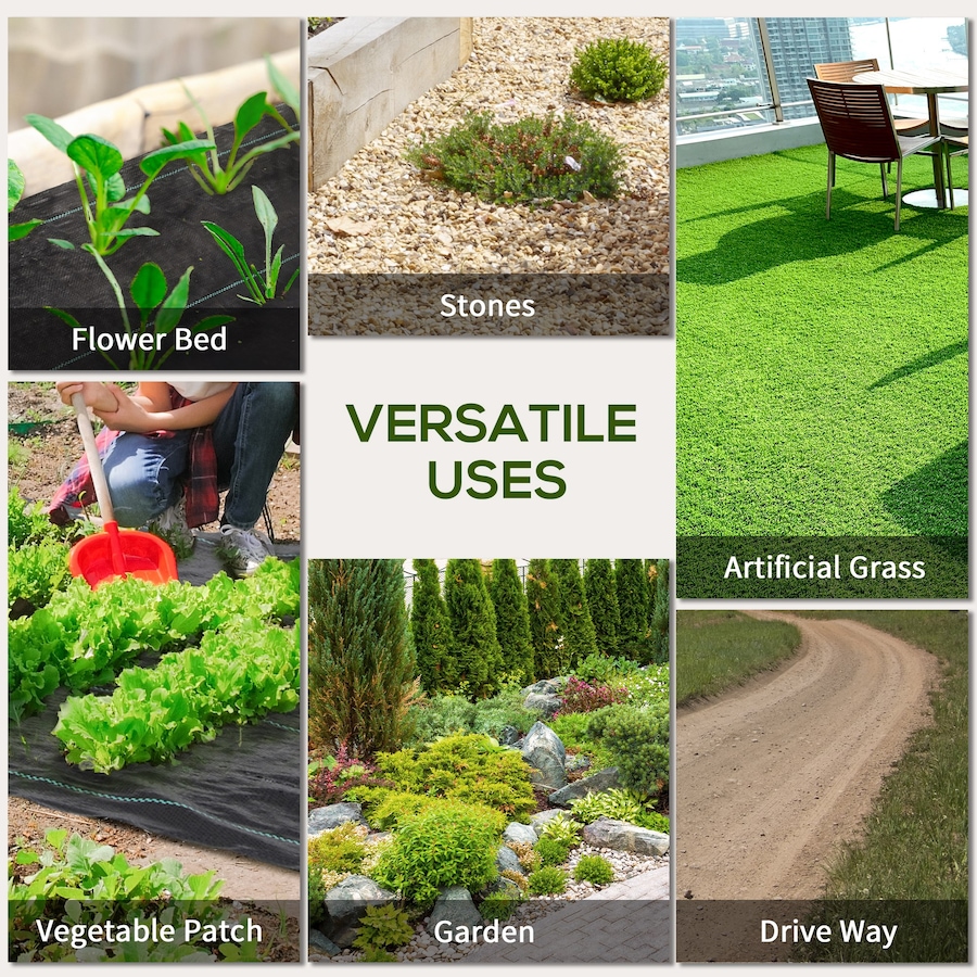 Image 988218_ALTMORE6.jpg, Product 988-218 / Price $57.99, Outsunny 6.5x164ft Weed Barrier Landscape Fabric, 2oz Weed Block Mat from Outsunny on TSC.ca's Home & Garden department