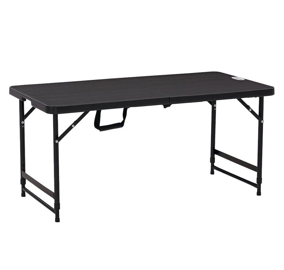 Image 988236.png, Product 988-236 / Price $82.99, Outsunny Foldable Outdoor Dining Table for 4, Height Adjustable Steel Legs from Outsunny on TSC.ca's Home & Garden department