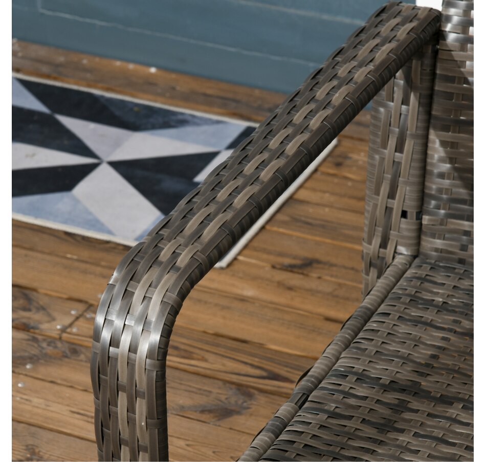 Image 988238_ALTMORE7.jpg, Product 988-238 / Price $269.99, Outsunny Patio Bistro Set PE Rattan Garden Sofa Set 3 Pieces Beige from Outsunny on TSC.ca's Home & Garden department