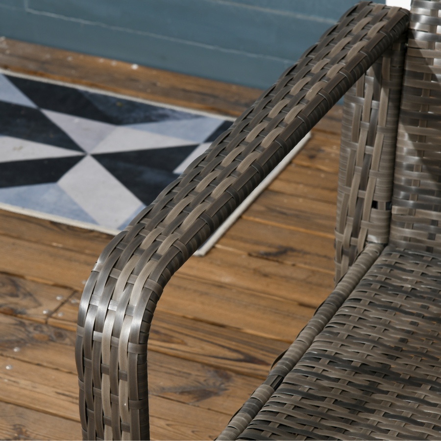 Image 988238_ALTMORE7.jpg, Product 988-238 / Price $324.99, Outsunny Patio Bistro Set PE Rattan Garden Sofa Set 3 Pieces Beige from Outsunny on TSC.ca's Home & Garden department