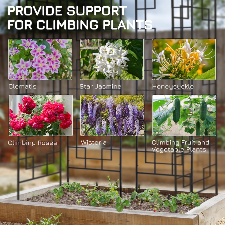 Image 988244_ALTMORE3.jpg, Product 988-244 / Price $189.99, Outsunny 72" Garden Trellis Pack of 4, for Roses, Vine, Cucumber, Clematis from Outsunny on TSC.ca's Home & Garden department