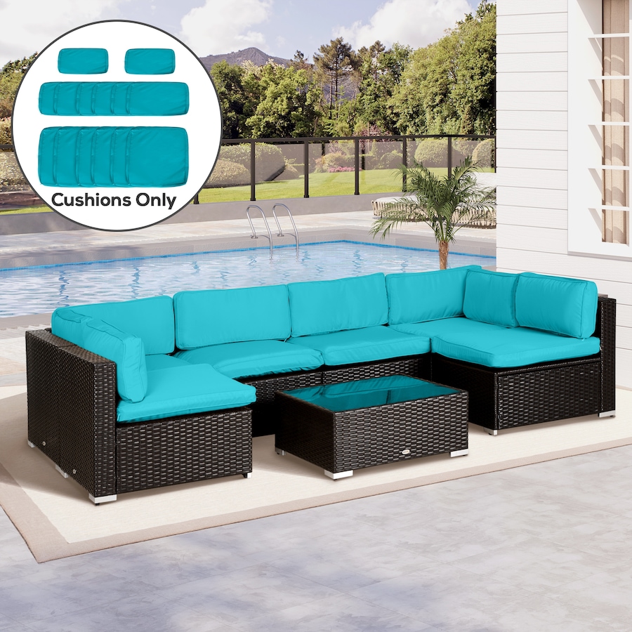 Image 988245_ALTMORE1.jpg, Product 988-245 / Price $99.99, Outsunny Outdoor 14pc Patio Rattan Sofa Set Cushion Cover Replacement from Outsunny on TSC.ca's Home & Garden department
