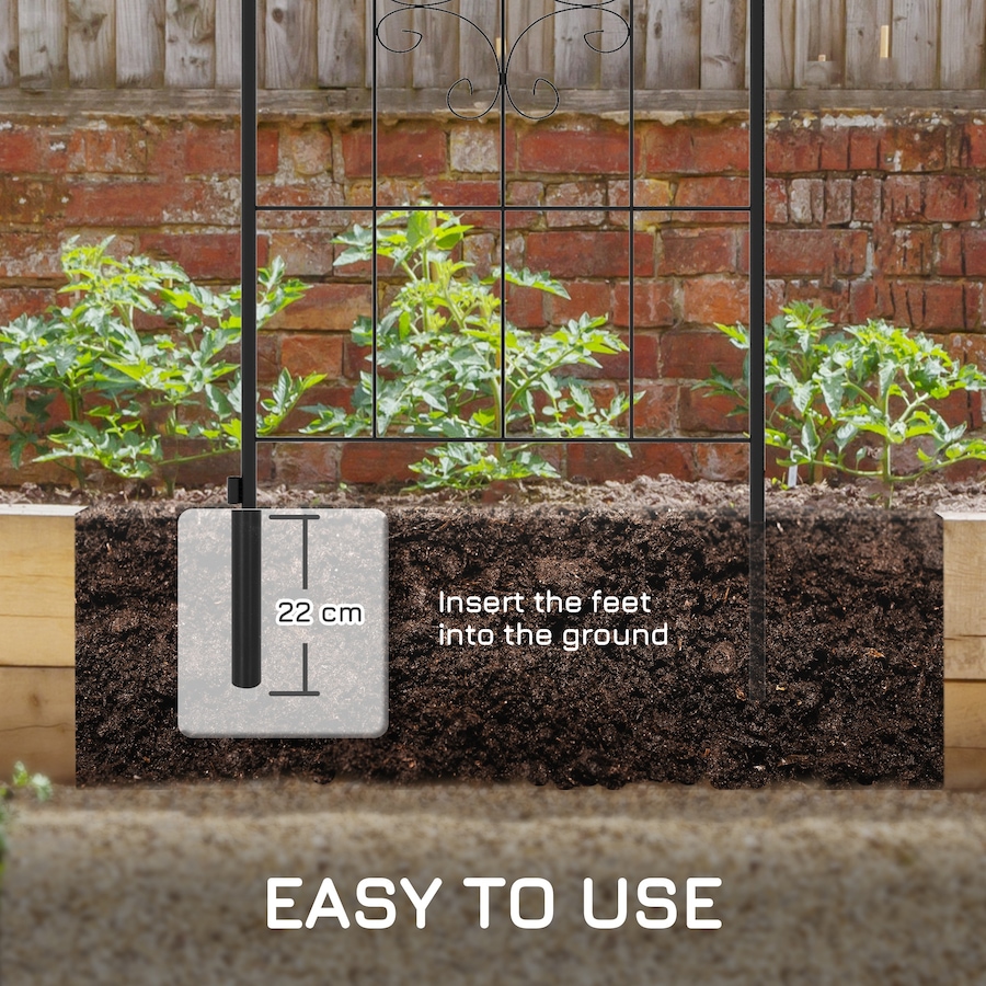 Image 988254_ALTMORE4.jpg, Product 988-254 / Price $175.99, Set of 6 Garden Trellis Metal Trellis for Climbing Plants Flowers from Outsunny on TSC.ca's Home & Garden department