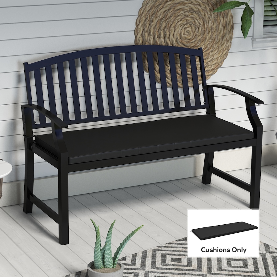 Image 988276_ALTMORE1.jpg, Product 988-276 / Price $62.99, Outsunny 2-Seater Outdoor Bench Cushion with Zipper Cover, Black from Outsunny on TSC.ca's Home & Garden department