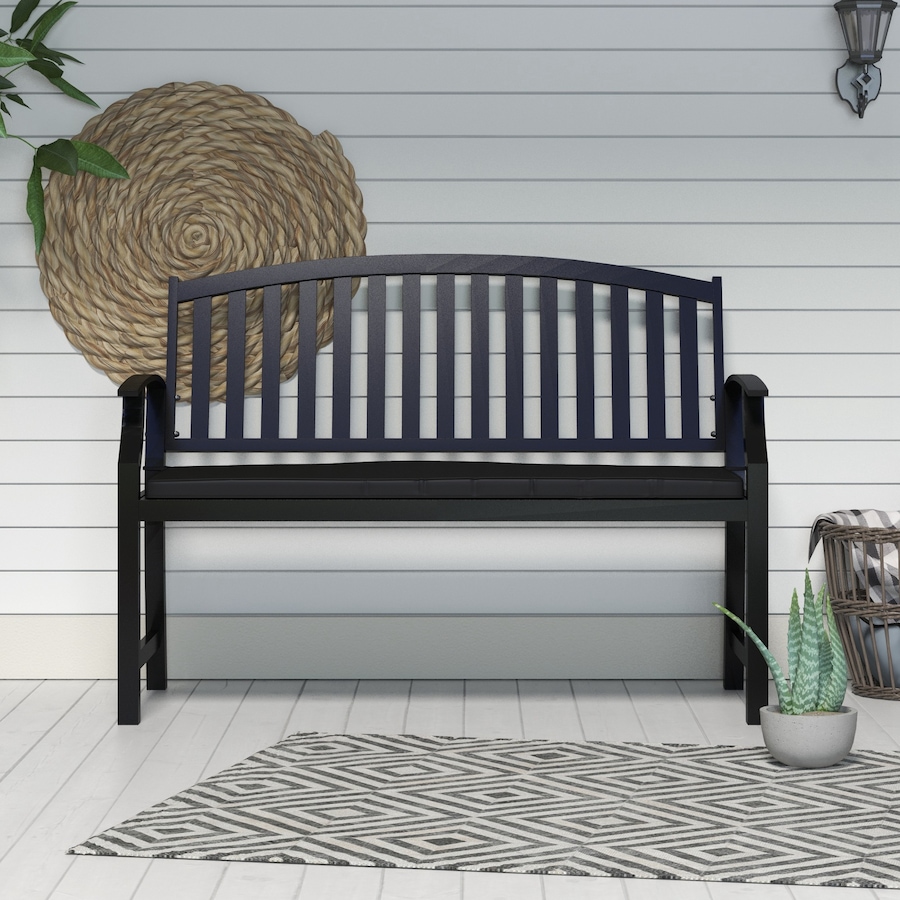 Image 988276_ALTMORE7.jpg, Product 988-276 / Price $62.99, Outsunny 2-Seater Outdoor Bench Cushion with Zipper Cover, Black from Outsunny on TSC.ca's Home & Garden department