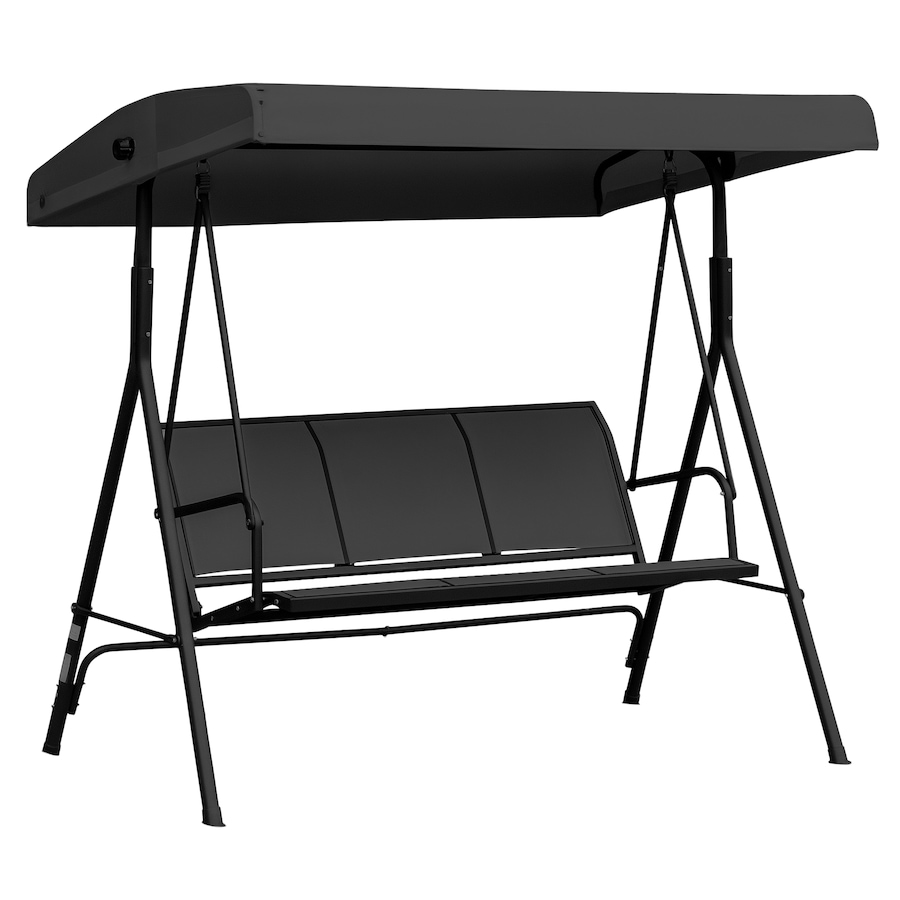 Image 988277.png, Product 988-277 / Price $219.99, Outsunny 3-seater Swing Chair Covered, Black from Outsunny on TSC.ca's Home & Garden department