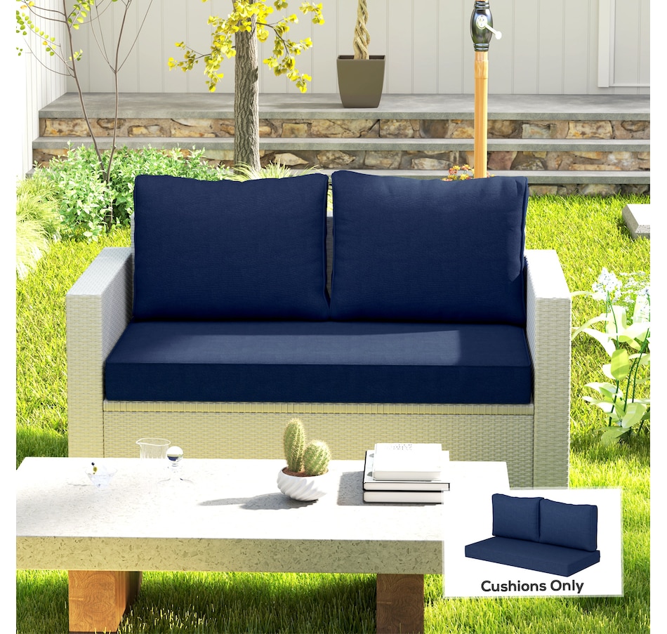 Image 988284_ALTMORE1.jpg, Product 988-284 / Price $149.99, Outsunny 2 Seater Outdoor Seat Cushions Patio Furniture Cushions Navy Blue from Outsunny on TSC.ca's Home & Garden department