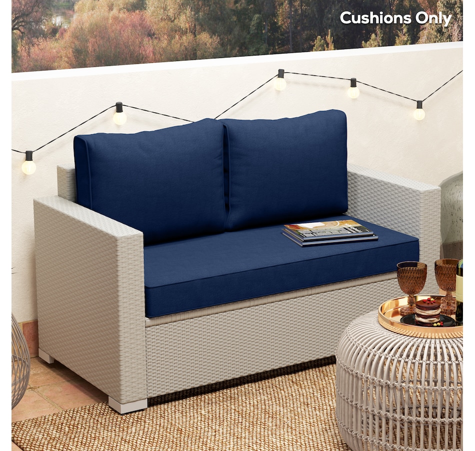 Image 988284_ALTMORE7.jpg, Product 988-284 / Price $149.99, Outsunny 2 Seater Outdoor Seat Cushions Patio Furniture Cushions Navy Blue from Outsunny on TSC.ca's Home & Garden department