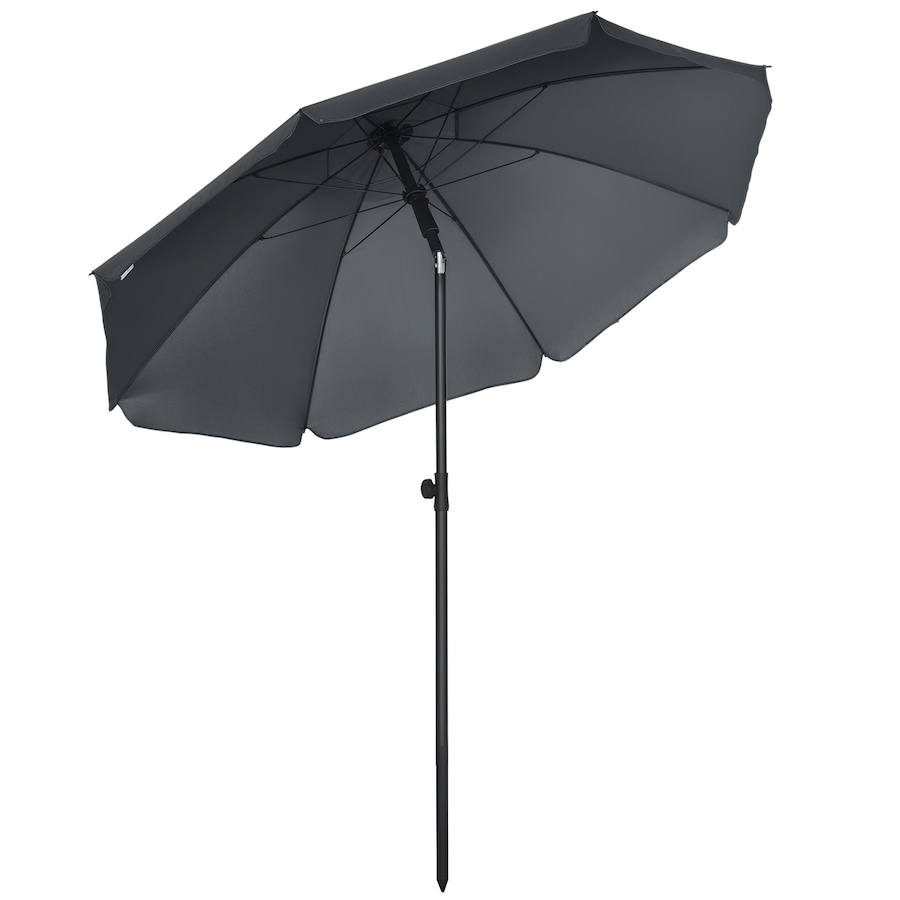 Image 988291.jpg, Product 988-291 / Price $49.99, Outsunny 6ft Outdoor Beach Umbrella w/ Tiltable UV50+ Canopy, Dark Grey from Outsunny on TSC.ca's Home & Garden department